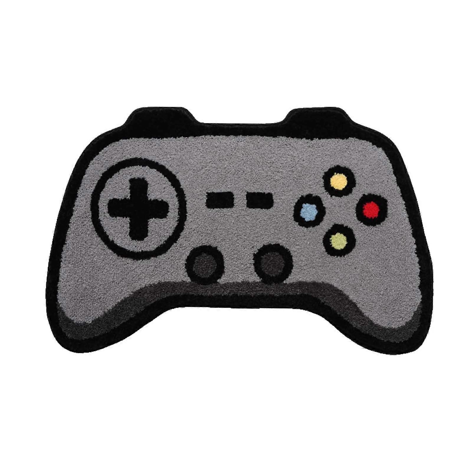 Gaming Floor Mat with Non Slip TPR Backing, Machine Washable Video Game Rug for Bathroom and Door