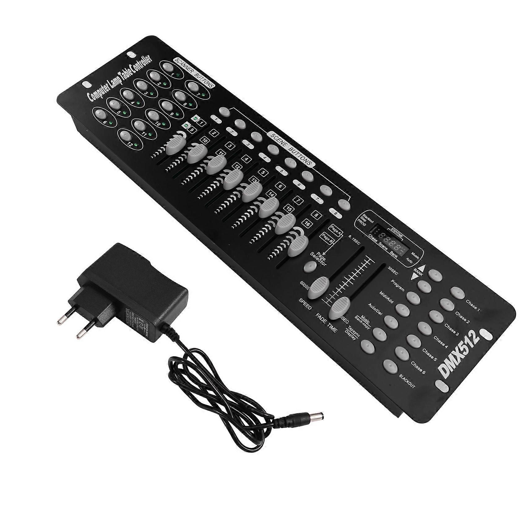  192DMX Controller Stage Lighting 512DMX Console, DJ Control Equipment EU Plug