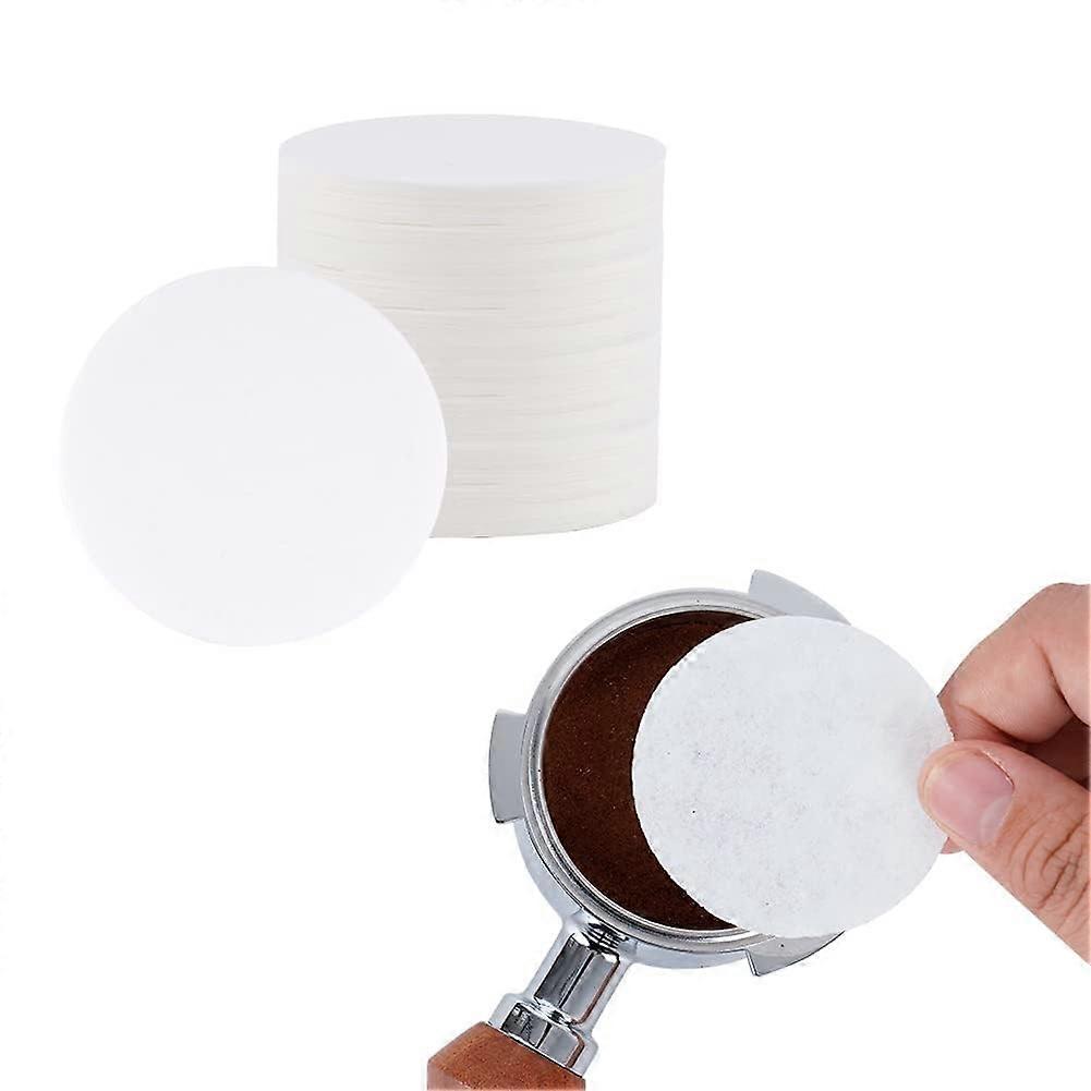 51mm Espresso Paper Filters 100pcs Unbleached for Portafilter Baskets Cleaner Taste and Flavor