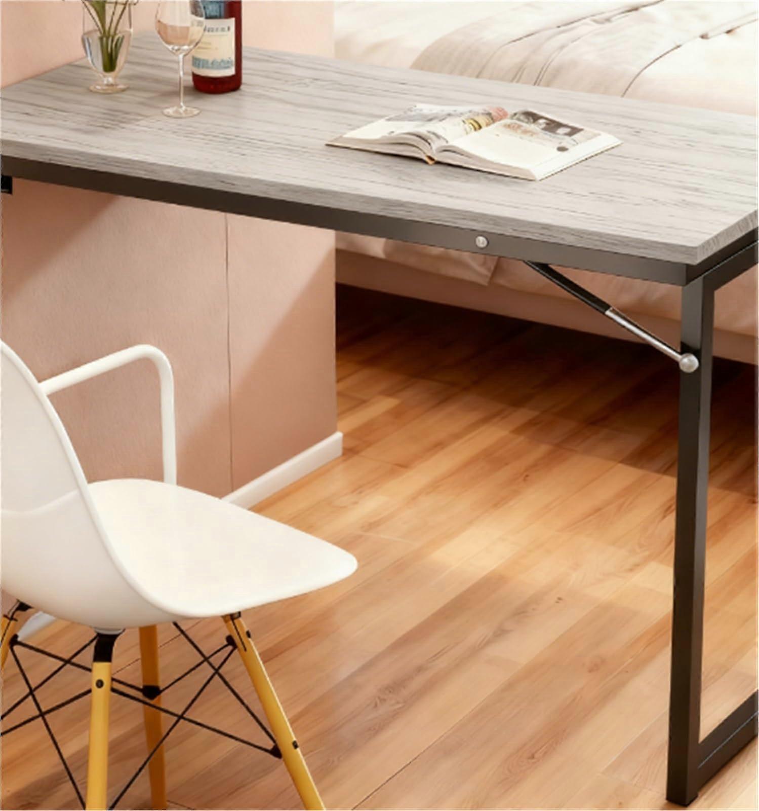 Wall Mounted Folding Table for Kitchen Dining Room and Home Office Space Saving Design 100×60×75cm