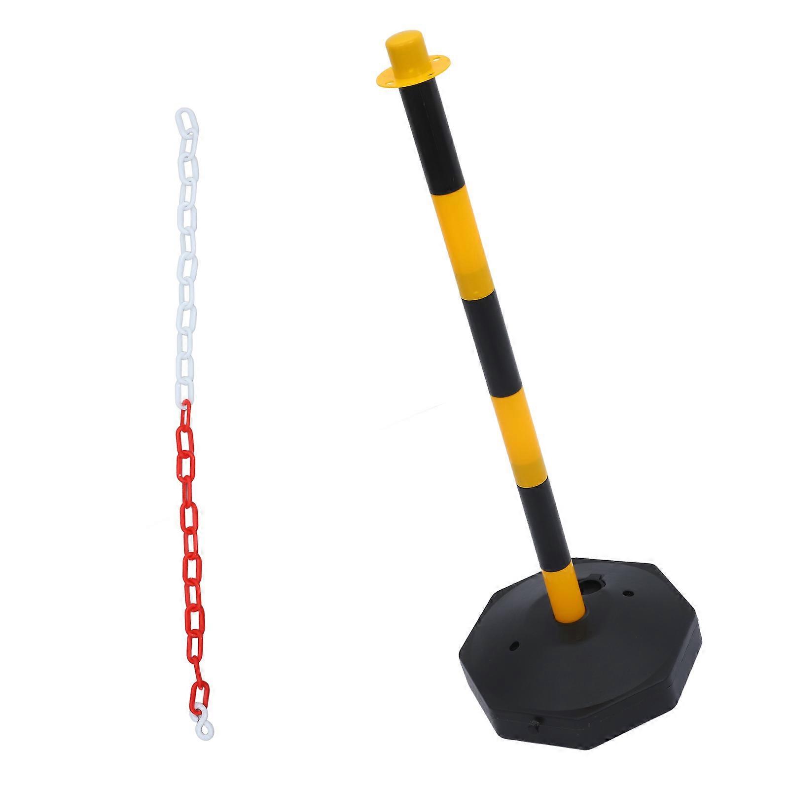 Traffic Delineator Post Warning Column for Outdoor Use 1Set Plastic Material