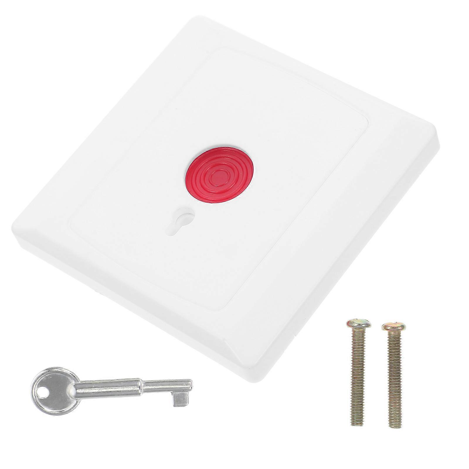 Stop Switch Box Emergency Button with Key 4Pcs for Fire Protection