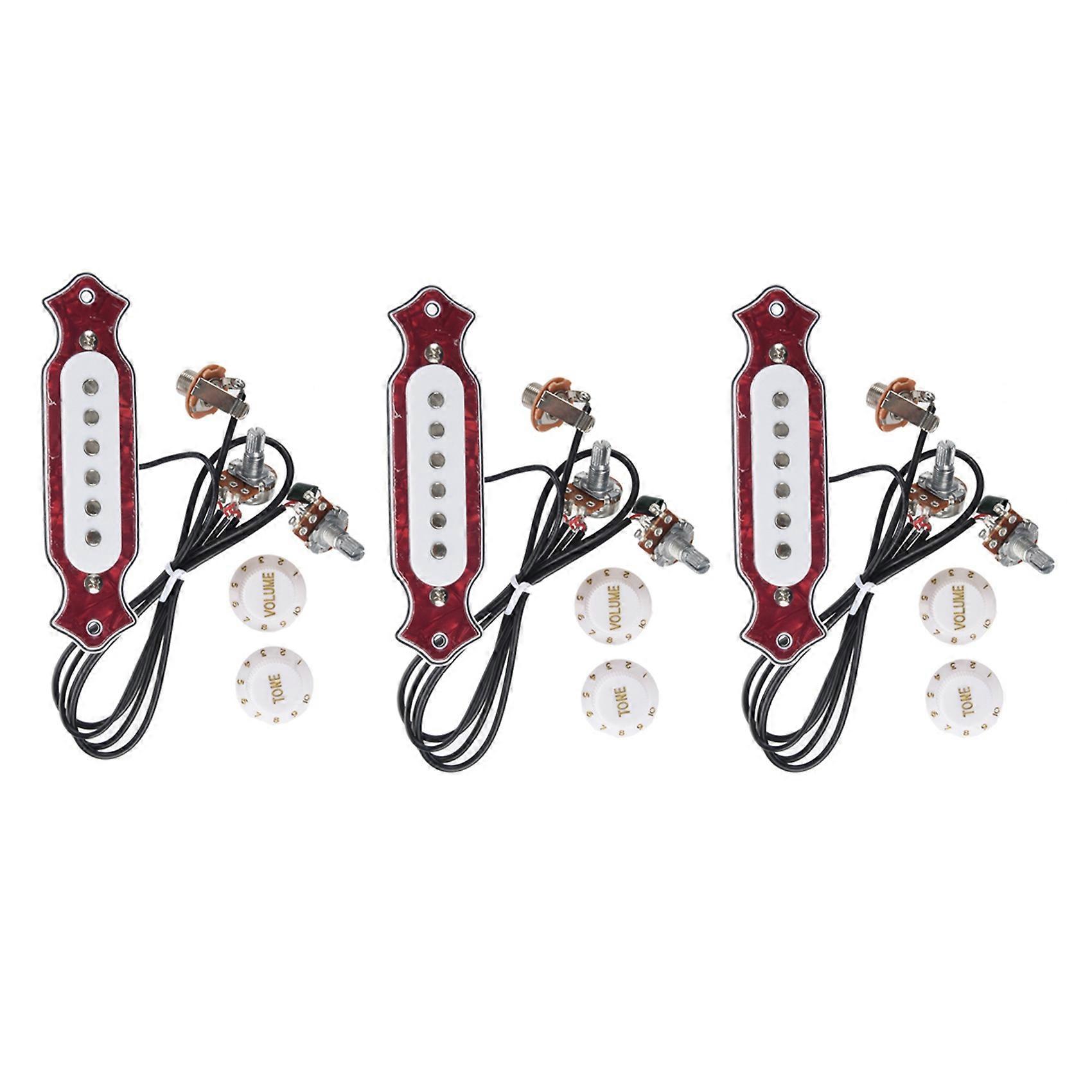 3X Single Coil Magnetic Acoustic Guitar Pickup