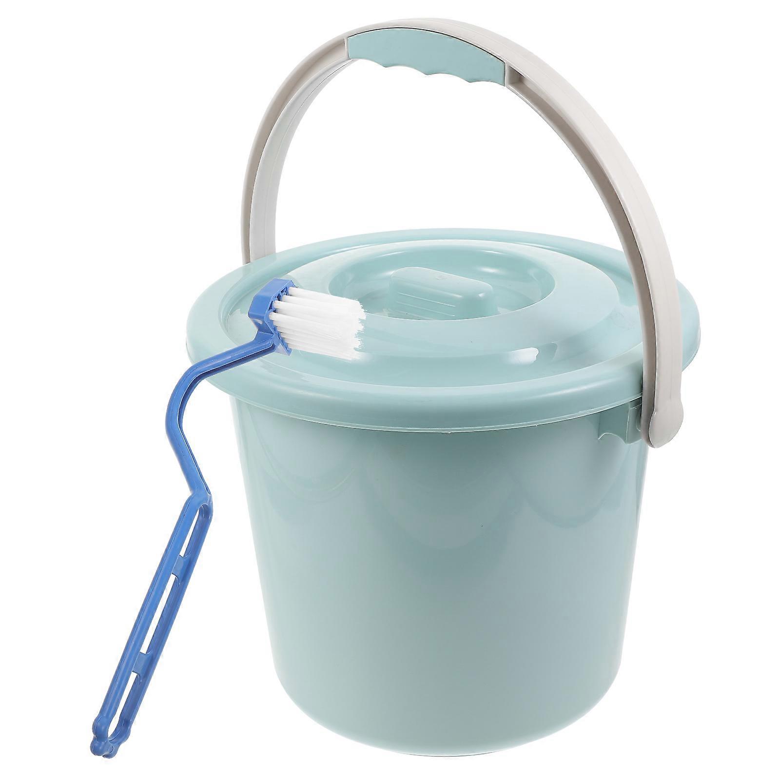 Sky-Blue Spittoon for Storage Durable Plastic Chamber Pot