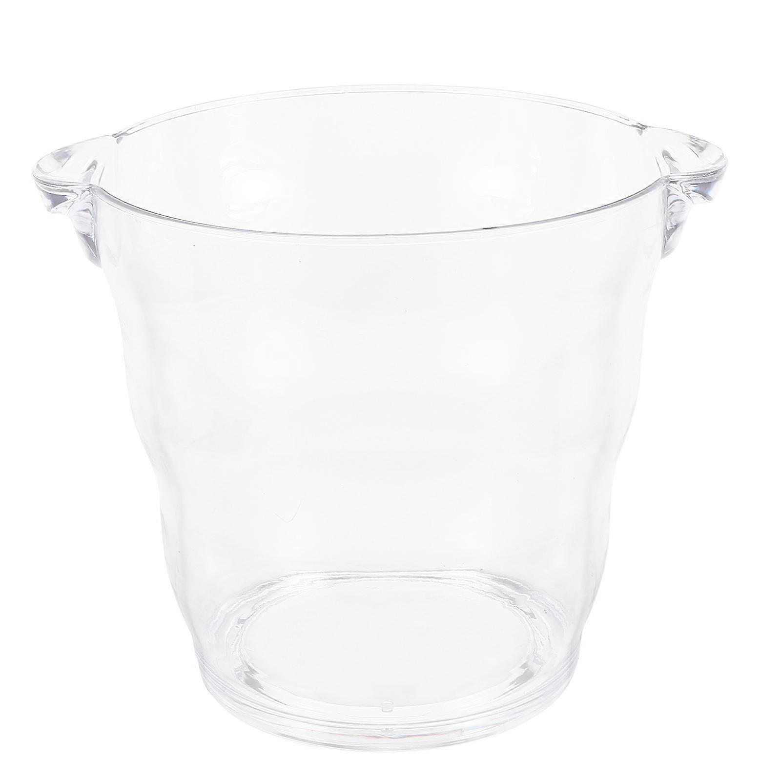 Red Wine Barrel Transparent Beer Bucket for Storage Use