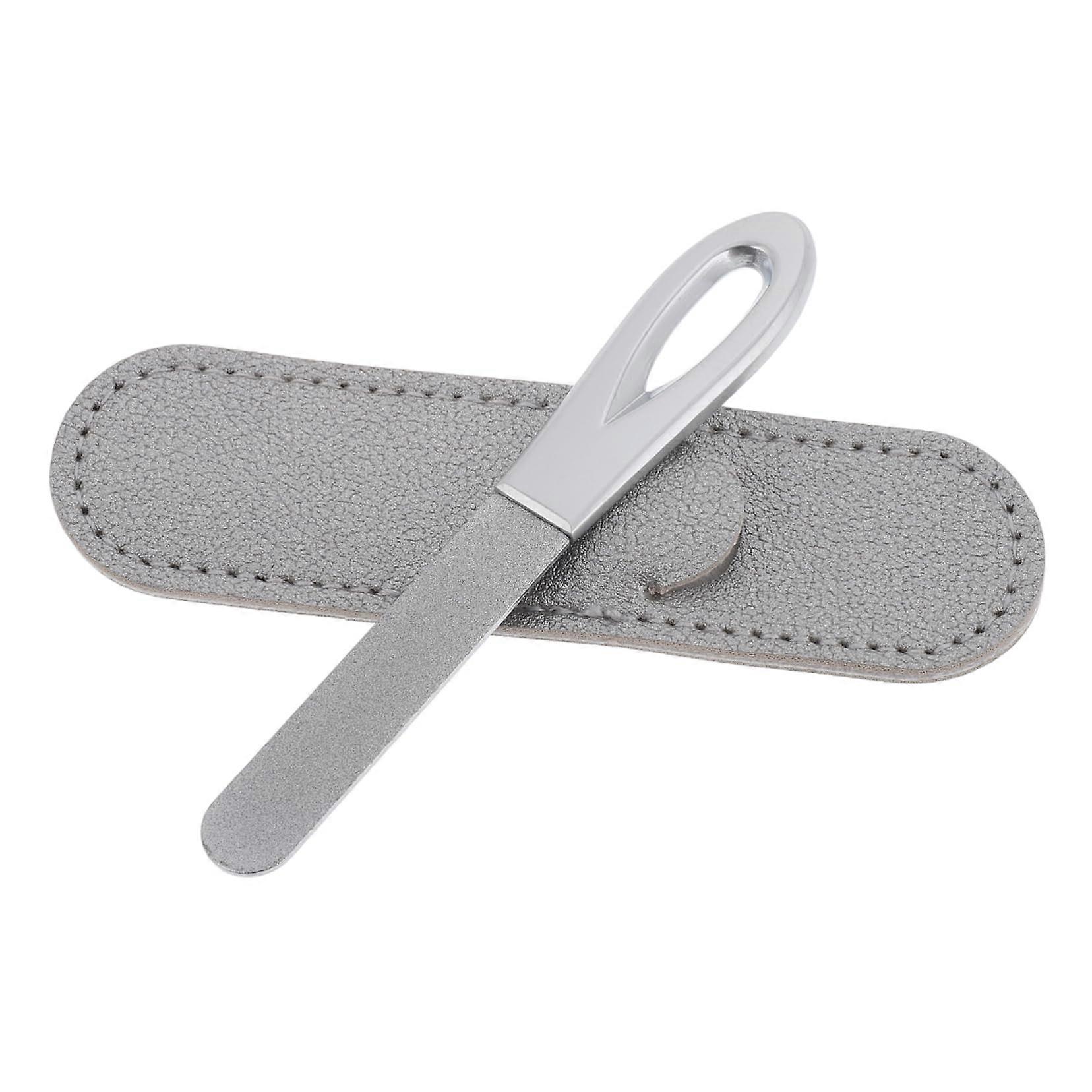 Double Sided Nail File with Case for Shaping and Smoothing Toenails and Fingernails