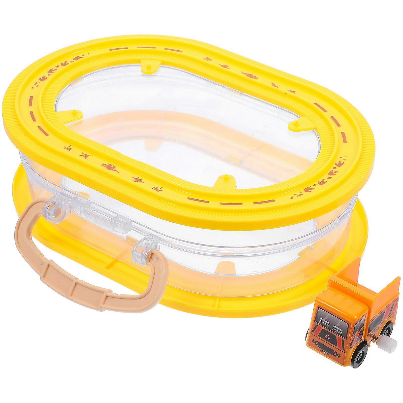 Miniature Car Simulation Storage Box with Wind-Up Mechanism 2Pcs Set