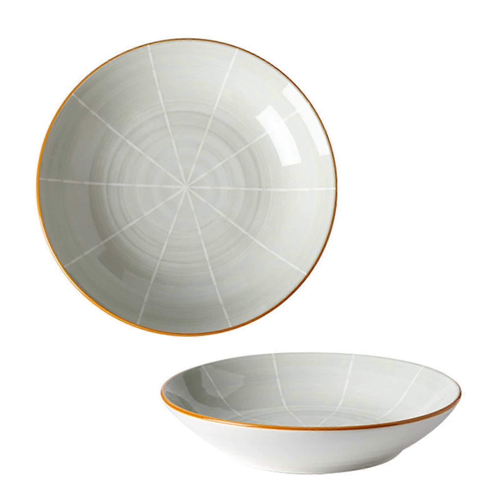 Ceramic Dinnerware Set with Large Capacity Stoneware Bowls, Porcelain Serving Plates, Dishwasher Safe