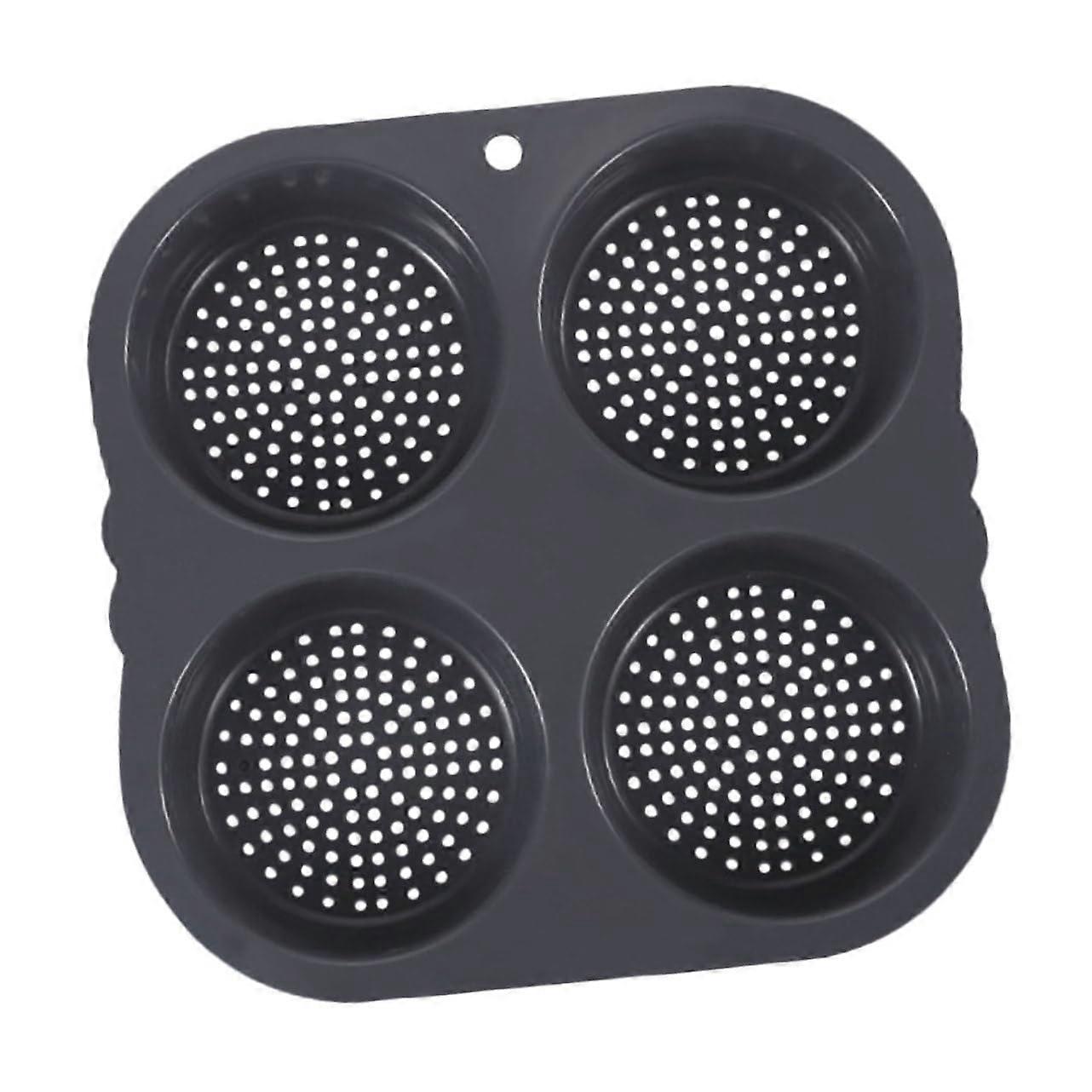 Silicone Hamburger Bun Mold NonStick Baking Pan for Even Heat Bread and Burger Making Ref: 6411