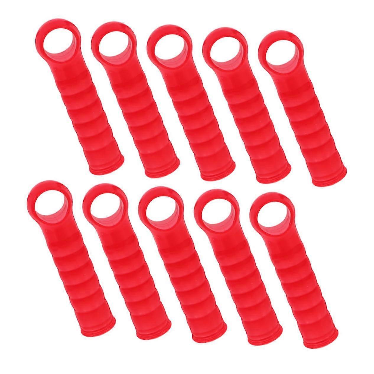 10pcs Plastic Broom Handle End Cap and Mop Pole Replacement Grip for Organized Tool Storage