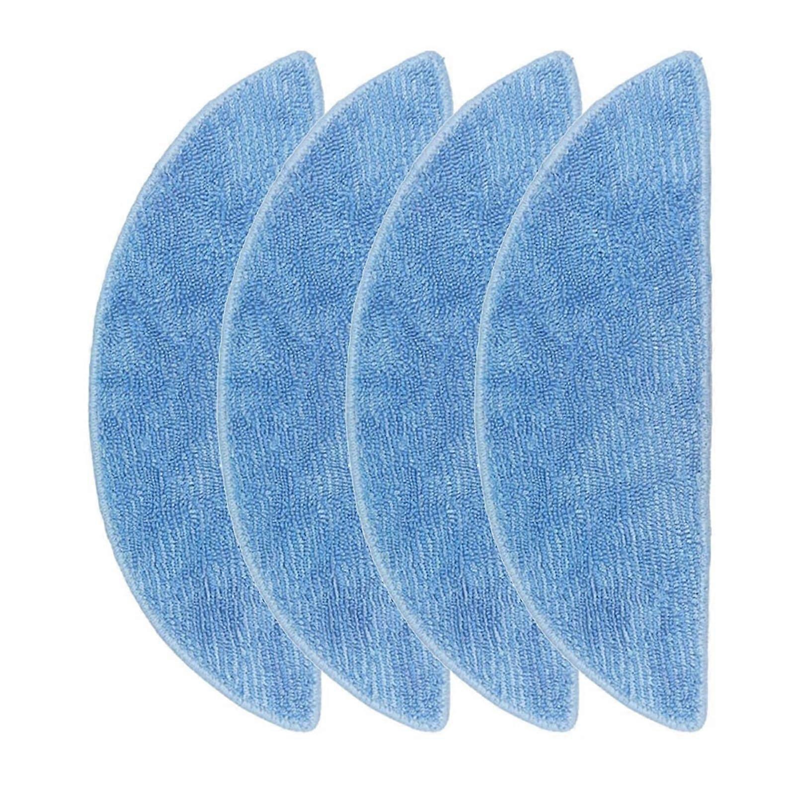 4 Pack Robot Vacuum Mop Replacement Pads for B12, Washable Reusable Microfiber Cloths
