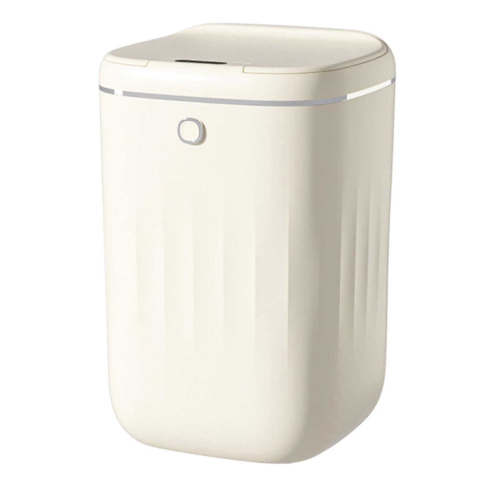 Motion Sensor Trash Can 20L Smart Automatic OdorSealing Rechargeable Bin for Kitchen Bathroom White