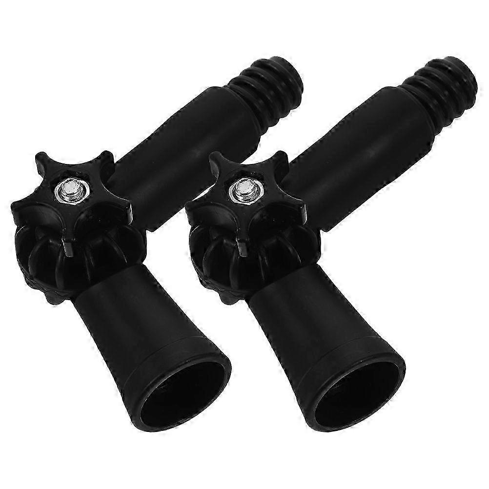 2pcs Angle Adaptor Pole Extension Hinge Tip Universal Mopping Pole Accessories Angle Adapter For Window Cleaner Brush Any Standard Threaded Tip: