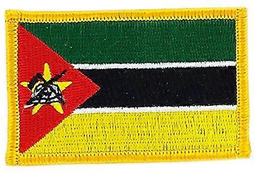 Embroidered Mozambique Flag Patch Badge, Beautiful Design, IronOn Easy Application, 7x4.5cm