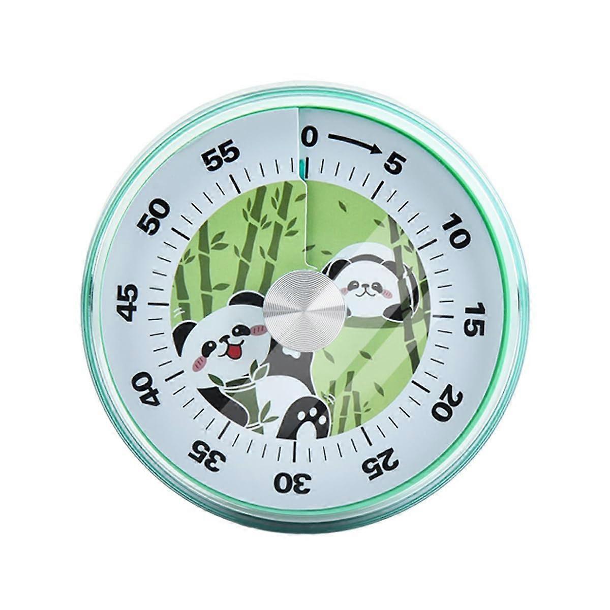 Kitchen Timer 60 Minute Mechanical Countdown No Battery Required for Cooking and Kids Panda Design