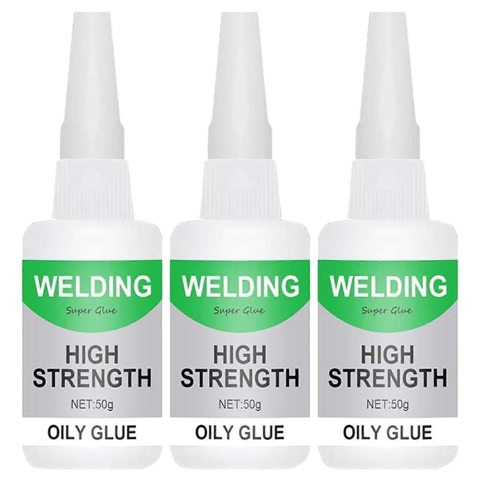 Set 3x50ml Strong Adhesive Clear FastDrying Waterproof Instant Bond for Repairs
