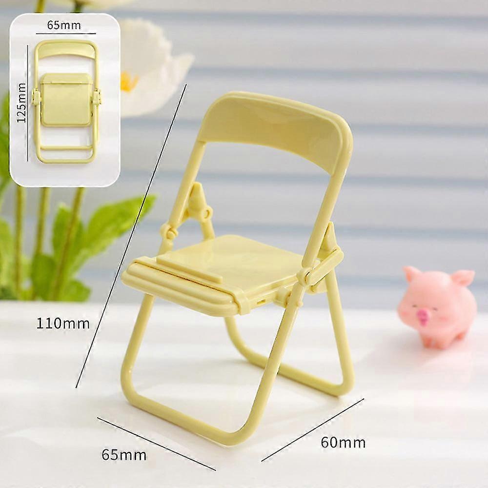 Mini Mobile Phone Stand Desktop Chair Stand Adjustable Macaron Foldable