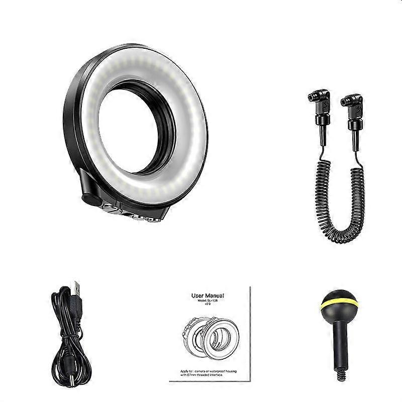 40m/130FT Underwater Photography Macro Ring Light