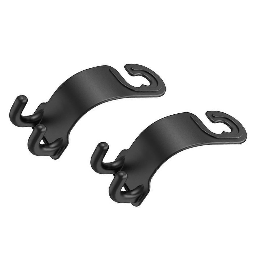 Universal Car Hook Multifunctional Car Backseat Hook 2Pcs Pack Black ABS