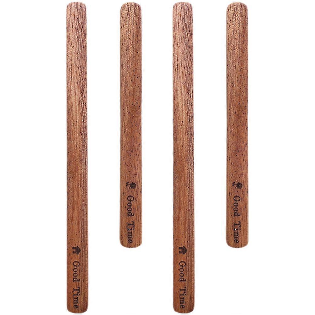 Kaffeerührstäbchen aus Holz, 4 Stück