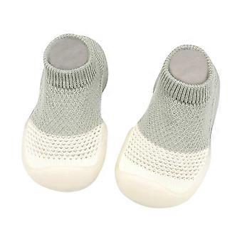 Babyschuhe Jungen Mädchen Erste Lauflernschuhe Turnschuhe Nicht atmungsaktive Hausschuhe Turnschuhe mit weicher Sohle Indoor Baby Mesh Elastische Schuhe 18-24 Monate