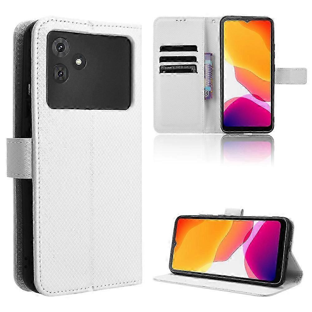 Läderfodral med diamantstruktur