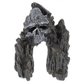 Totenkopf-Berg-Aquariendekoration, Harzhöhlenornament für die Aquariendekoration