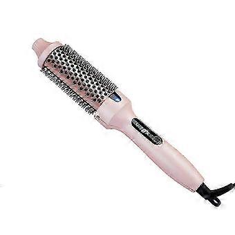 Negative Ion Hot Brush, 4-in-1 Heated Round Brush for Curling, Straightening & Volumizing, 10 Temperature Settings, EU Plug