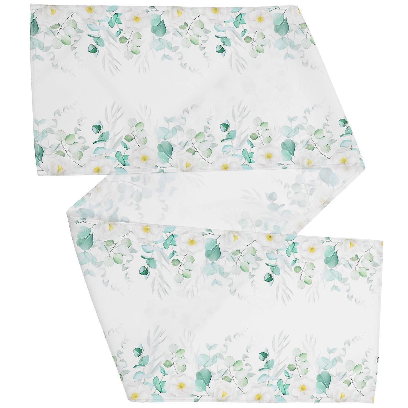 Decorative Table Cloths Vintage Flower Pattern for 4 Sheets Table Runner