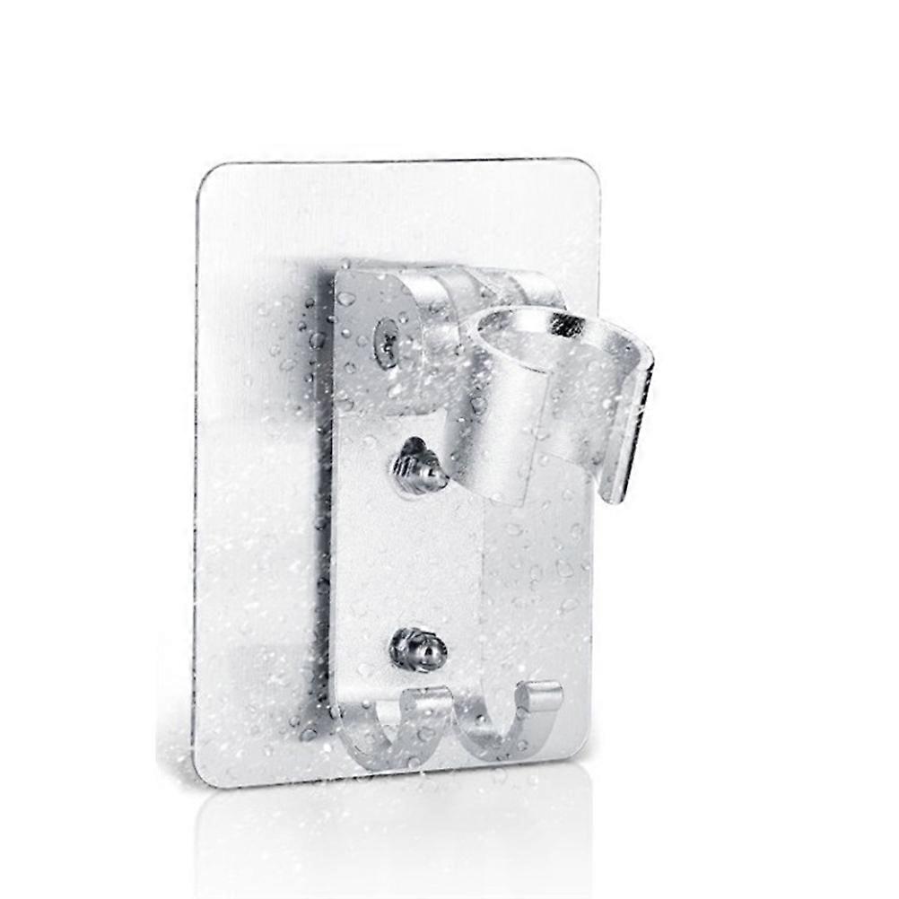 Silver Shower Head Rack for 90 Degree Angle Adjustment 1Pcs Adhesive