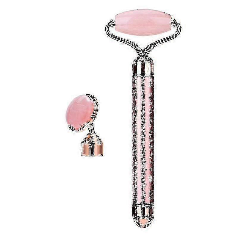 Electrically vibrating facial roller