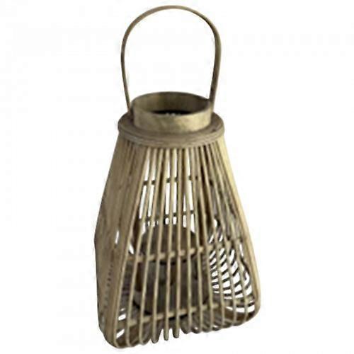 Hill Interiors Peardrop Wicker Candle Lantern