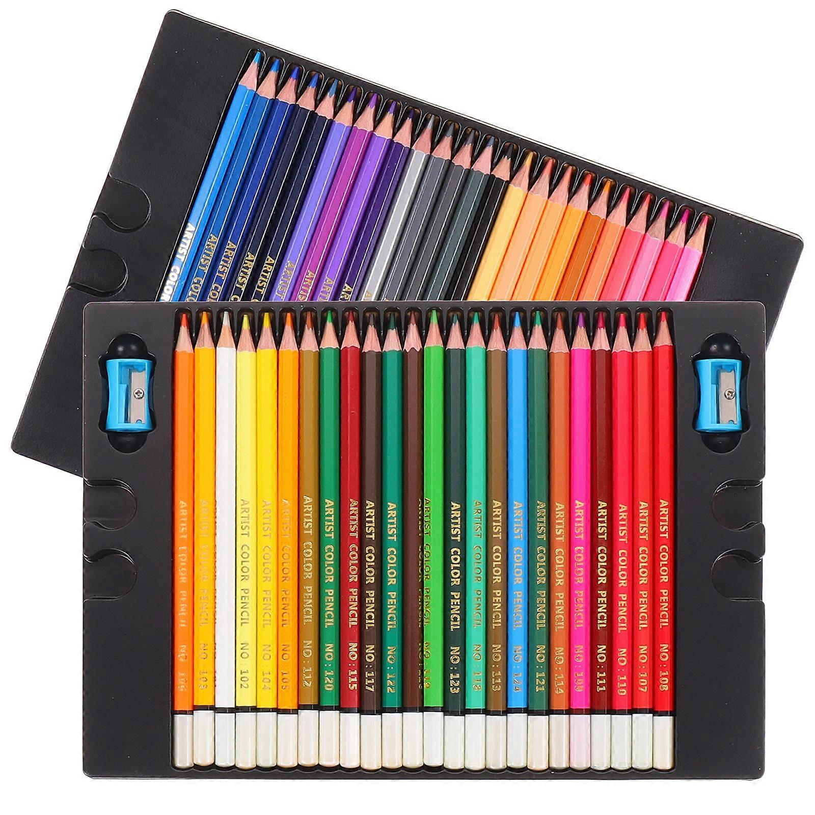 Ensemble de crayons de couleur en bois pour dessin et écriture (1 ensemble)