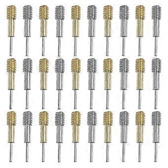 30pcs Watch Band Remover Steel Needle Universal Watch Link Remover Kit Durable Watch Removal Pin for Repair Use (Golden and Silver 15pcs for Each)
