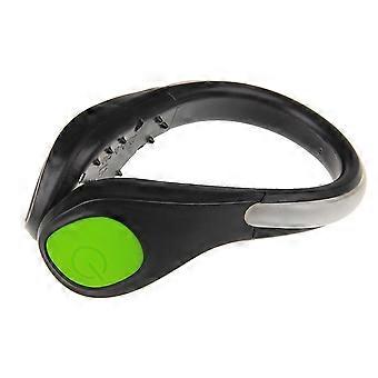 1 stk. LED-skolysklemmer til sikkerhed, natløbetøj til løbere, joggere, cyklister og gåere (grønt lys)