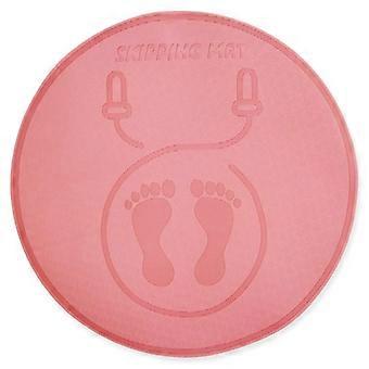 Roze TPE verdikking ronde springtouw pad stille schokdemper Fitness sport draadloze springtouw yogamat ronde vierkante kniebeschermer