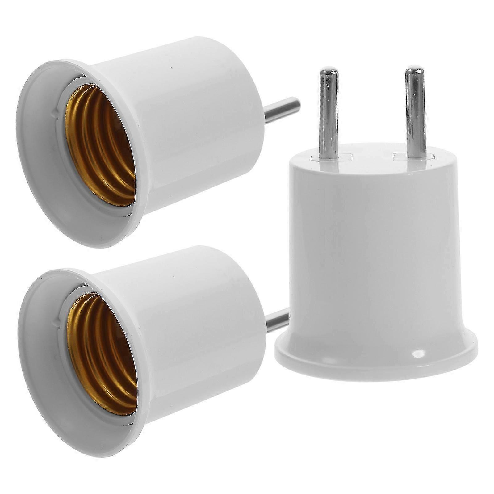 Light Socket to Plug Adapter E27 Lamp Socket for Home Use 9Pcs