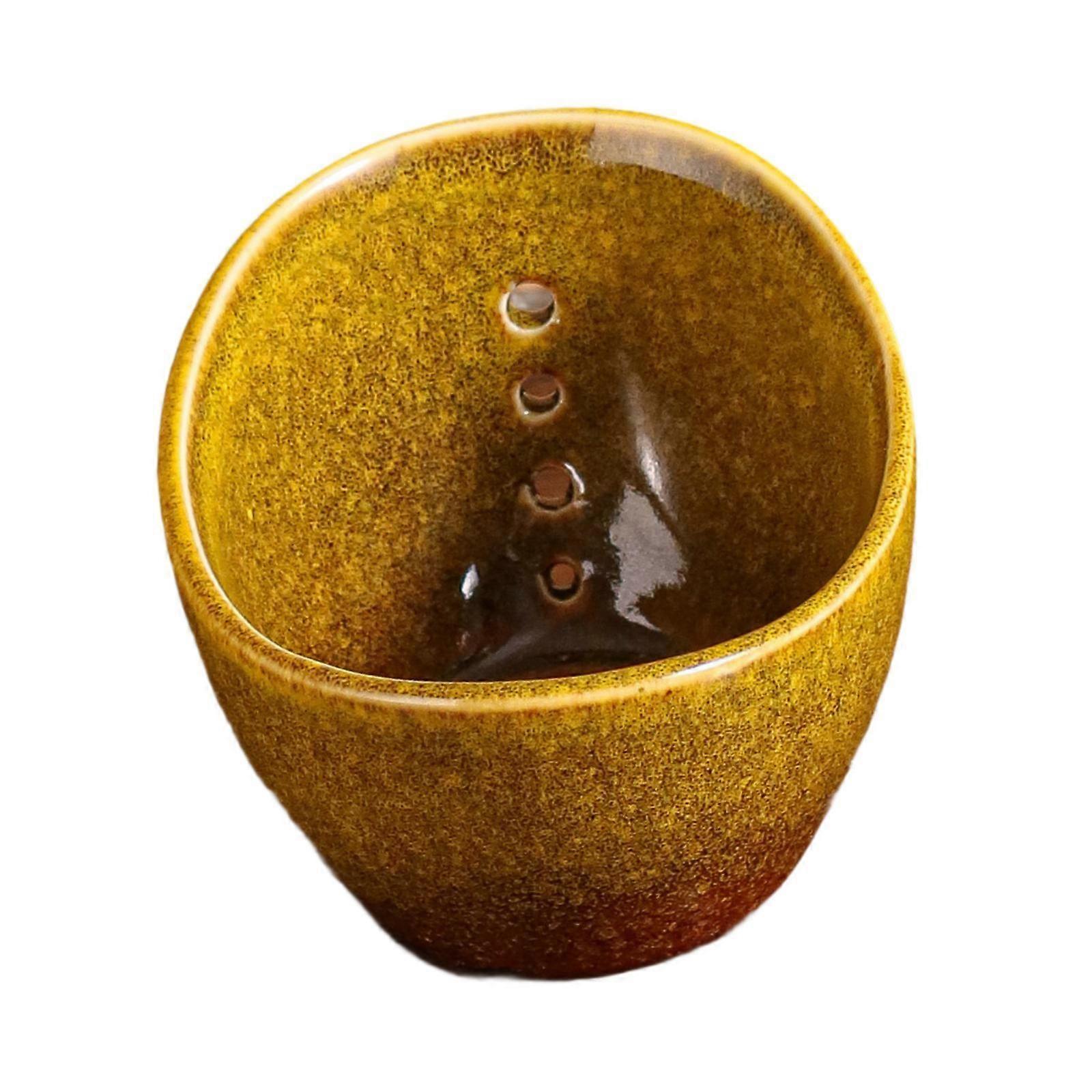 Ceramic Herb Stripper Bowl Leaf Separator for Kale Chard Practical for