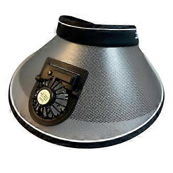 Wide Brim Fan Hat Visor Charging Sunscreen UV Protection Durable Sturdy Cooling Hat for Outdoor