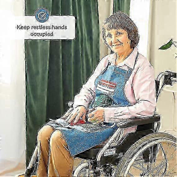 Fidget Apron for Elderly Compatible with Dementia Patients