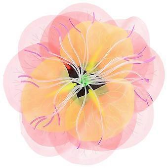 Fluorescent Flower Aquarium Artificial Water Lily for 1 Fish Tank Decor 26-27