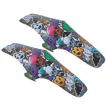 Colorful Bike Mudguard PP Material for Preventing Mud Splash 2Pcs