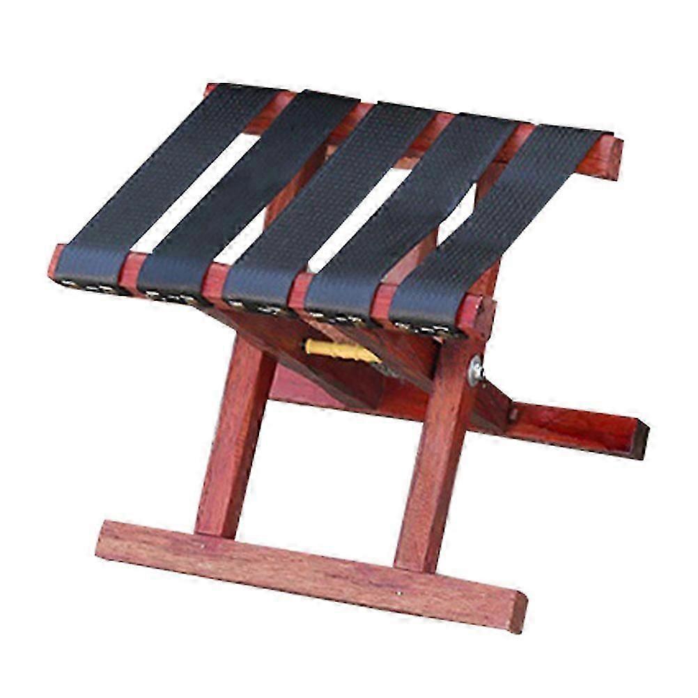 Foldable Camping Stool Portable Bench for Bathroom Use Wood Cloth