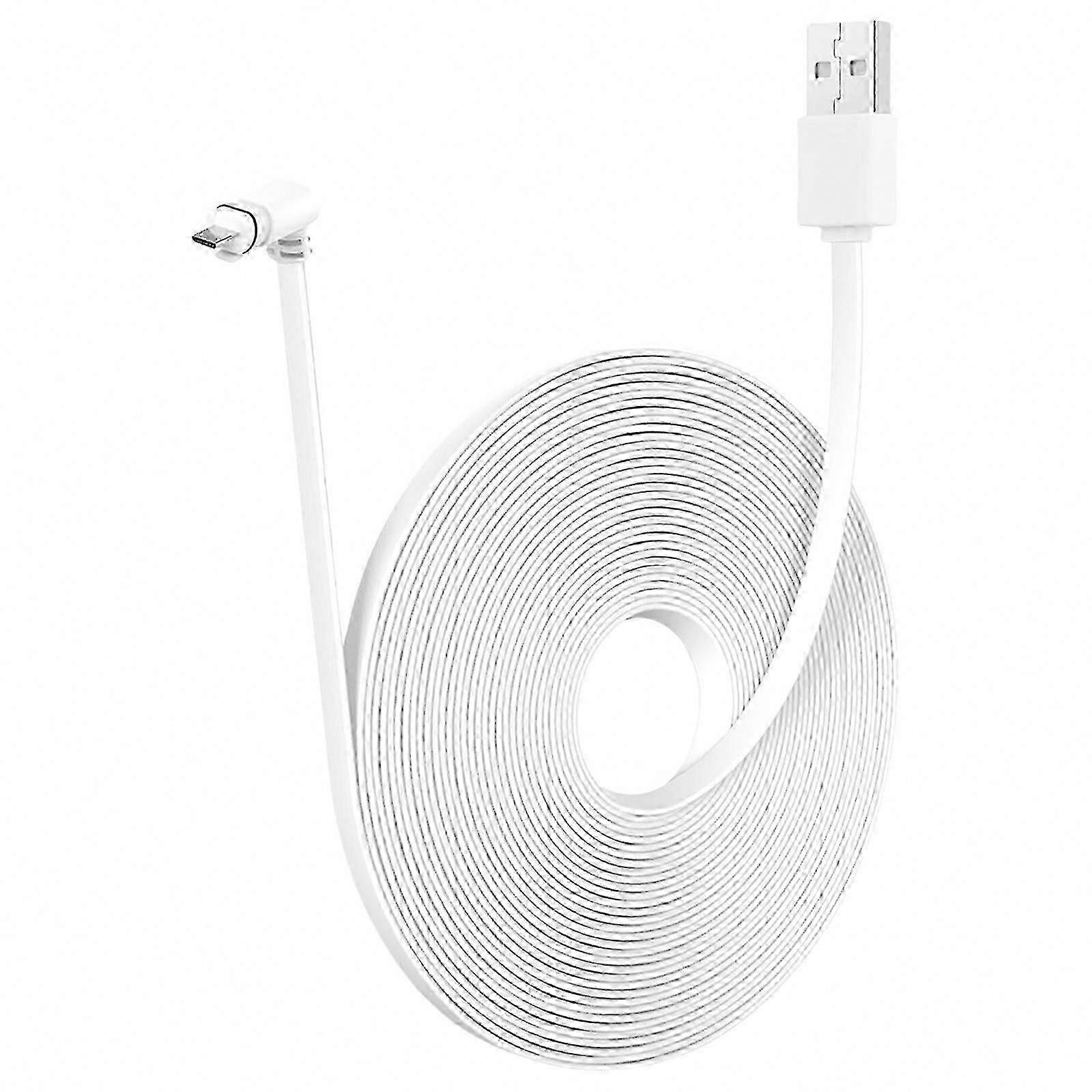 USB Power Cable, 10m Right Angle Weatherproof for Outdoor Camera Charging