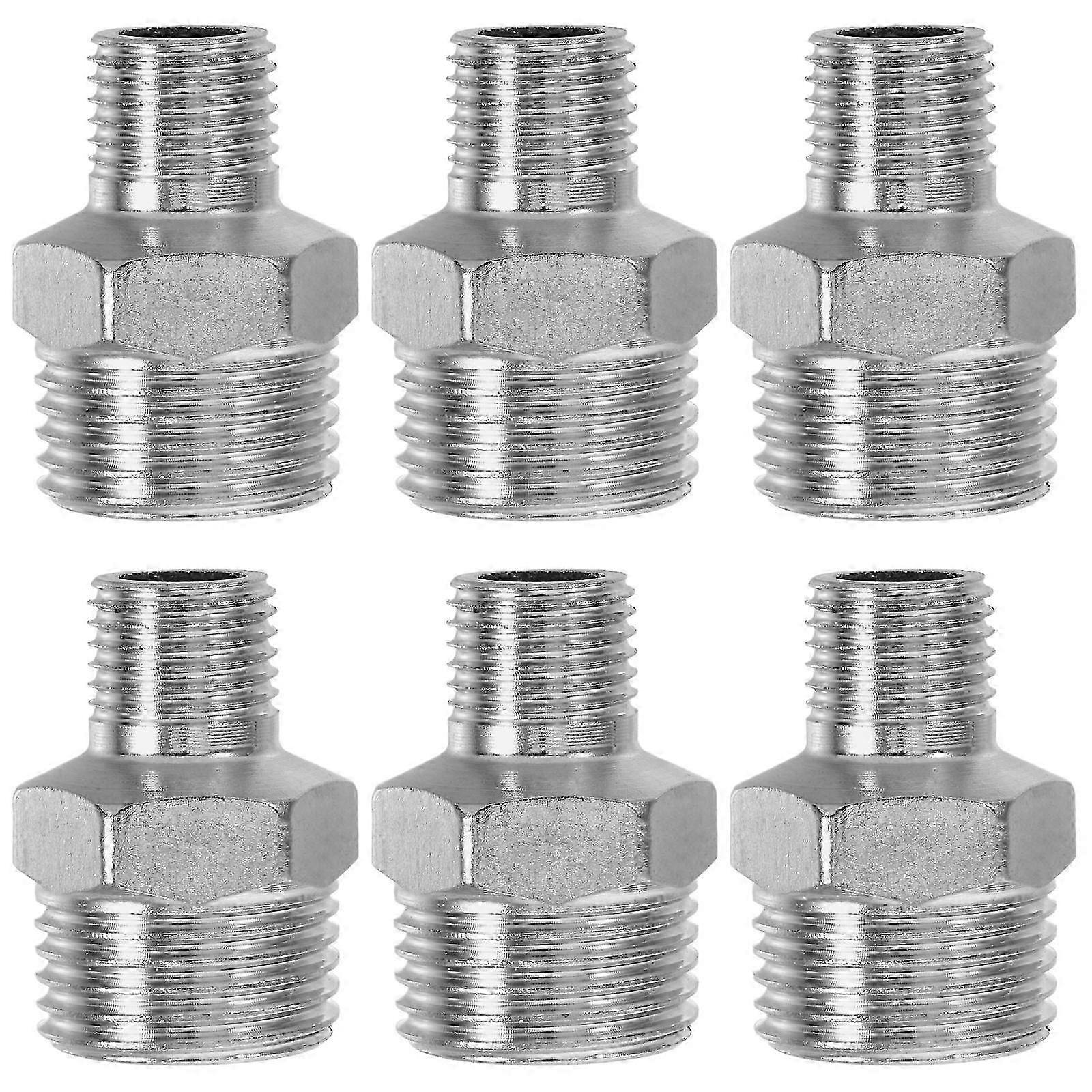 Thread Adapter Stainless Steel compatible with Pipe Conversion 24Pcs compatible with Garden Hose Connection