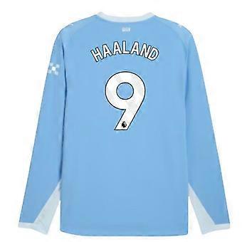 Camisa oficial de manga comprida do Manchester City para a temporada 2026-2027 (Haaland 9)