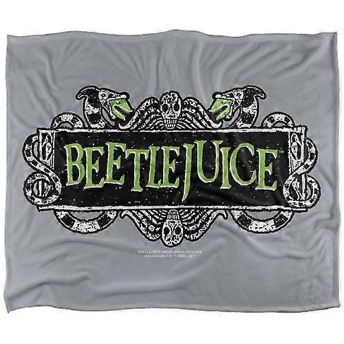 Beetlejuice Soft Touch Logo Blanket