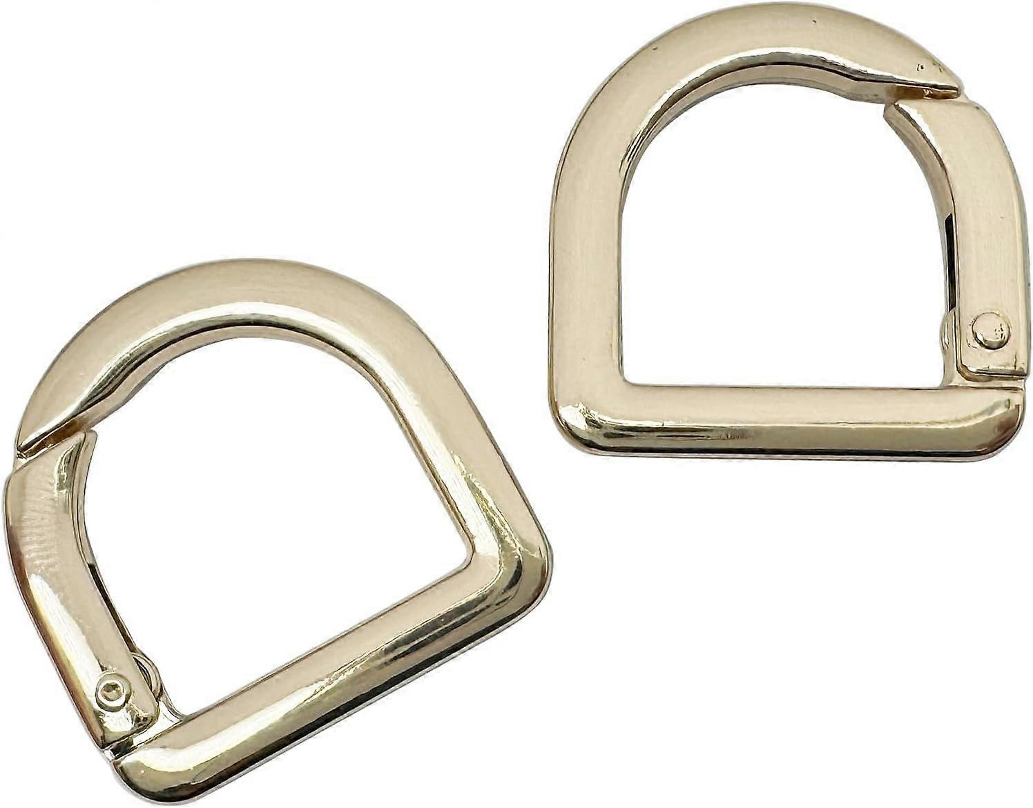 D Spring Ring,Metal Spring D Rings Clip,Trigger Spring Keyring Buckle