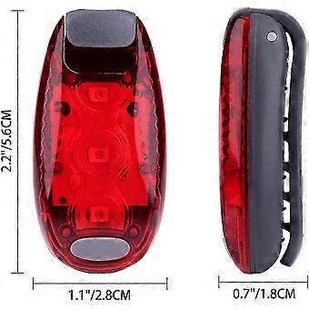 Lot de 9 lampes de sécurité, lampes stroboscopiques haute visibilité pour vélo (rouge/bleu/vert)