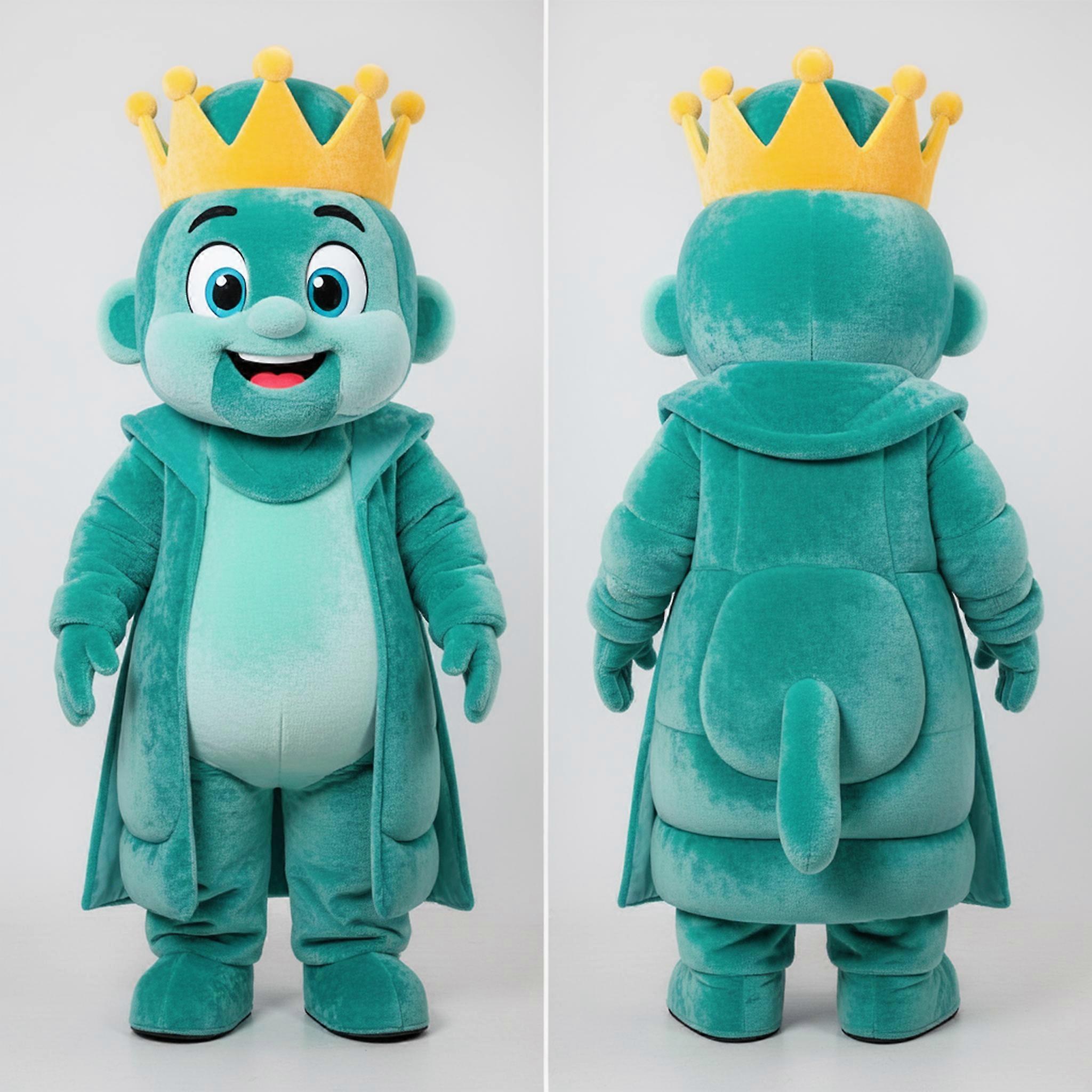 MASTICOT Teal Velvety King Mascot